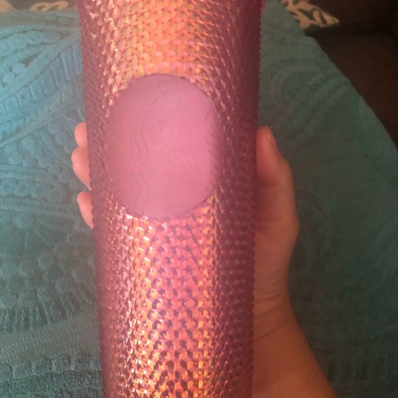 Disney Starbucks Geometric Studded Pink Venti Tumbler Cup with Straw New. - Picture 10 of 10